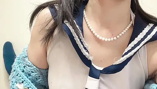 Hana Wear College Girl Cosplay for Her New Day Work Sex Cam