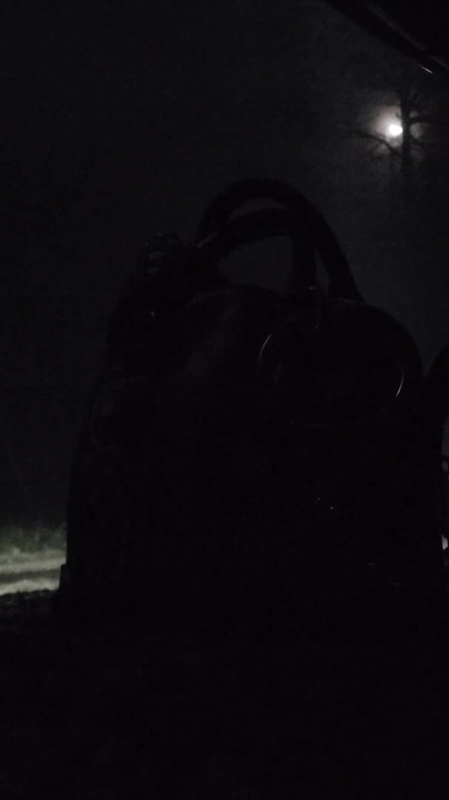 Waiting for Beautiful Cocks, Ass in the Air in a Parking Lot at Night