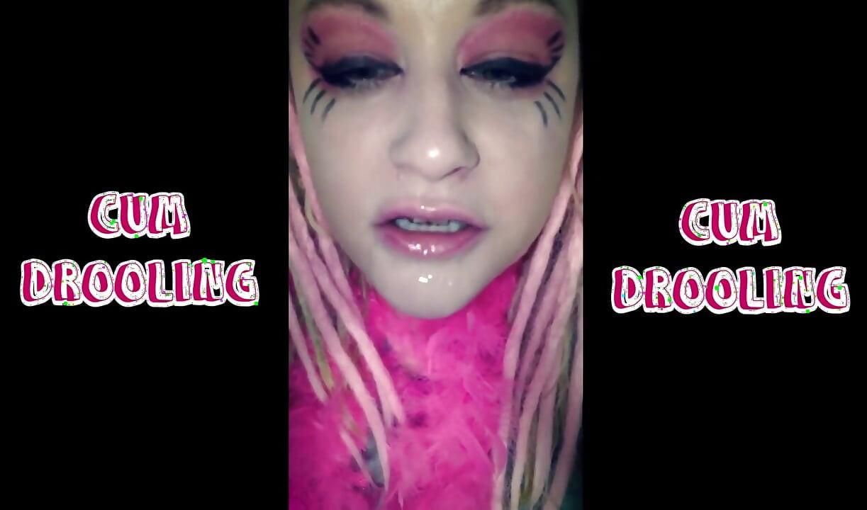 Cum drooling with slurping sounds extended