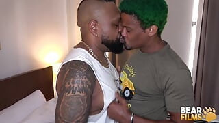 BEARFILMS Inked Bear Anthony Grey Rides DJ Thunder Monster Cock
