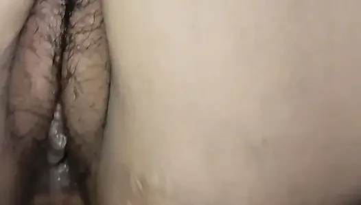The Desi girl of the village took the ass for the first time