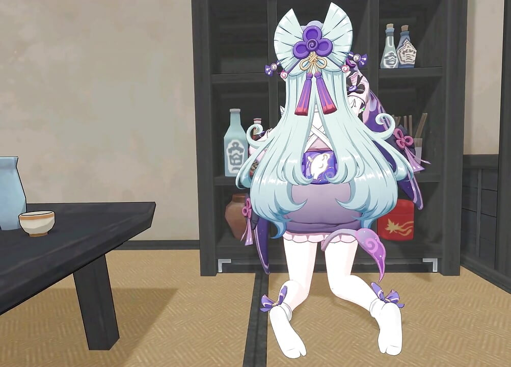 Genshin impact- mizuki edepsiz, kaygan bir seks seansı ile stresinizi atıyor - 3 boyutlu hentai animasyon