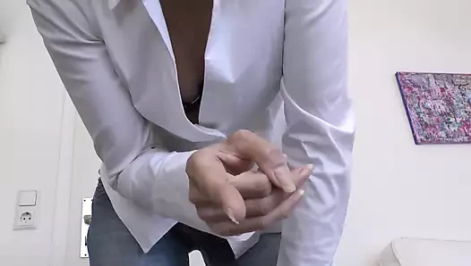 Pamper My Jeans Butt and Jerk off at the Same Time