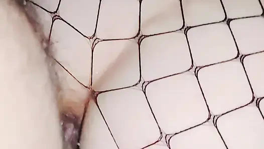 Pov anal lambat dengan model milf kurus dengan stoking