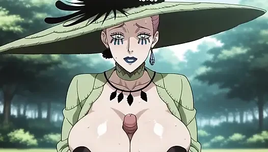 Schwarzer klee, hentai-hexenkönigin (künstliche intelligenz)