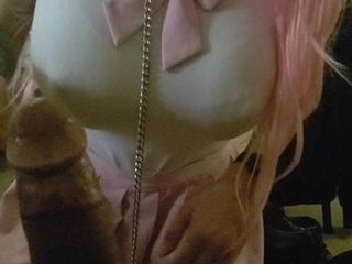 Cute Cosplay CD Gives BBC Blowjob