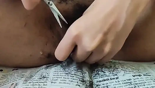 Indian hairy pussy shaved