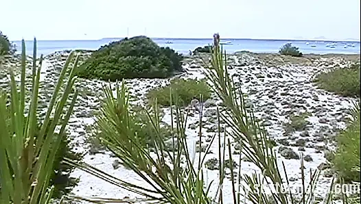 MILF Telanjang Seksi Di Pantai Nudist