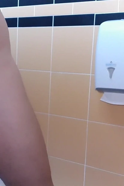 Beach Cum Toilet Shaved Ballstretcher CBT