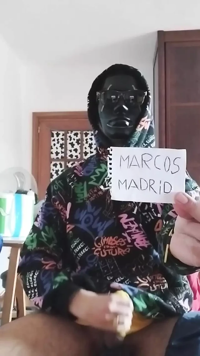 Perverted Husband Masturbates in front of the camera. Fat and Hard Dick with Cock Ring. Spanish Male Amateur Model