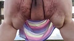 BBW PUSSY SPREADING WITH A BEAUTIFUL VIEW