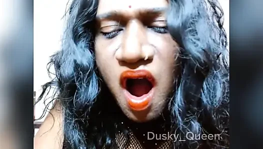 Indian Trans women stand on doggy Position and exposed her Ass hole