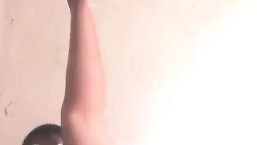 African woman touching her pussy