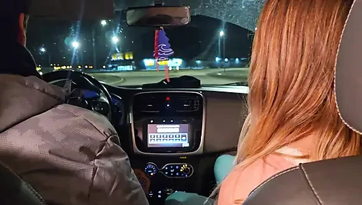 A double blowjob in my friend's car DIRTY MORBID GIRLS
