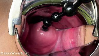 Cervix play and peehole fuck