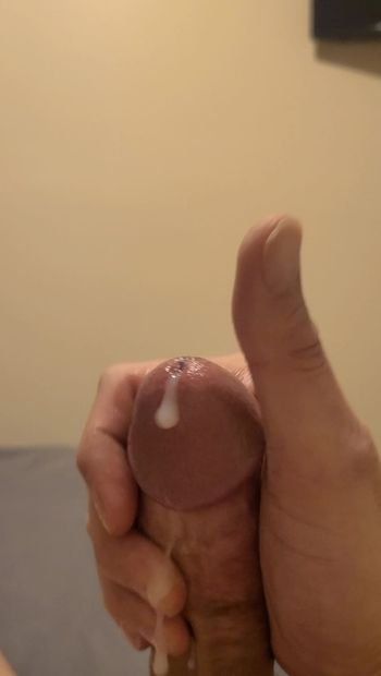 Stroking my cock, thinking about you masturbating to my orgasm