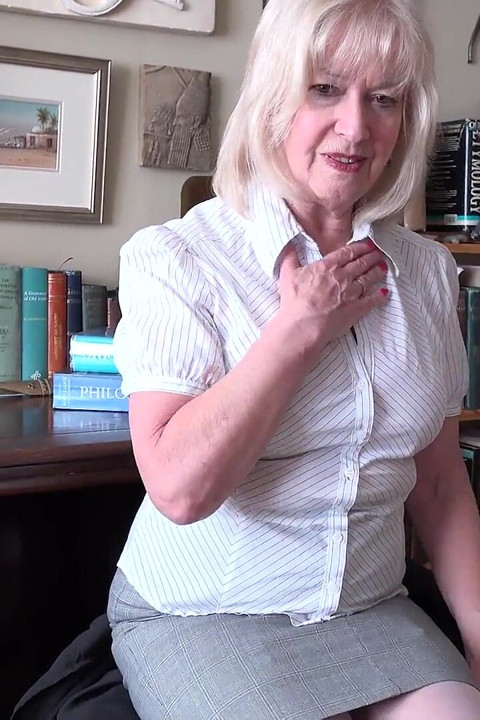 Auntjudys - Your 69yo Mature Teacher Ms. Louise Helps You Get Your Grades up