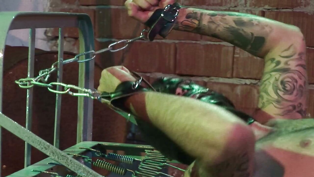 Nasty French sluts enjoing BDSM anal threesome with tied dude