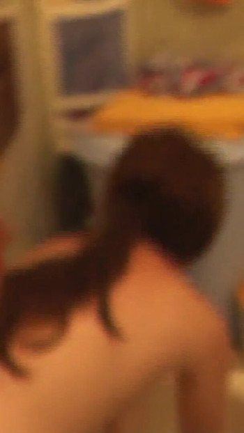 Stunning moment from "Stepmom goes to bathroom, wanks pussy, student stepson watches"