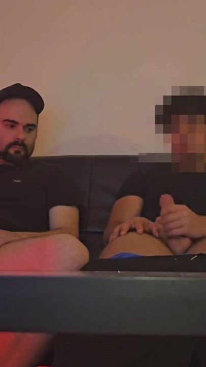 Big Dick Straight Turkish Friend First Time Sucking a Dick After Mutual Handjob While Watching Porn | Clip 2