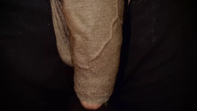 Showing This Big Black Soft Uncut Cock - Skinny Guy With Big Dick