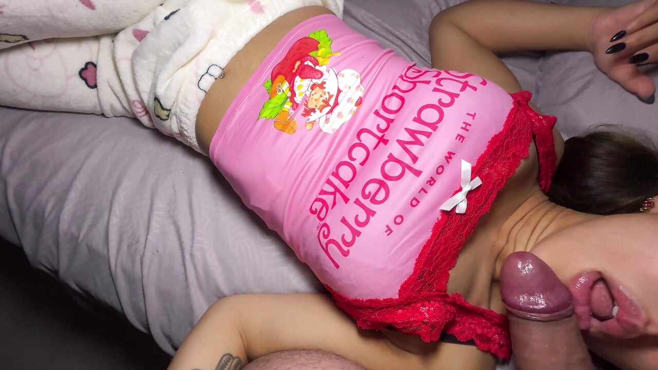 My new stepdaughter in tight pajamas always leaves her bedroom door open
