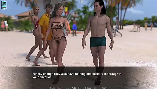Paradise City: Sexy Dressed Hot Wife Walks on the Beach with Her Cuck Hubby Things Got Spicy - Episode 10