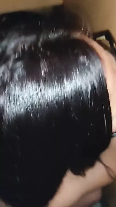 Real gloryhole slut Hotwife enjoys massive cock