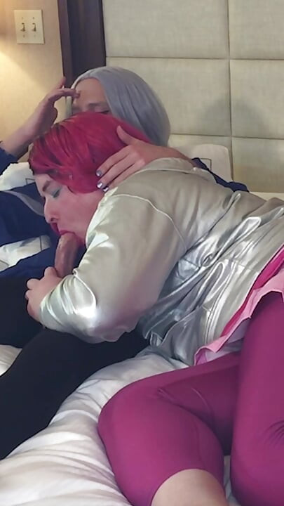 Gorgeous Femboy Goddess Gets Blowjob From Trans Kelsey Masters - Compilation 1