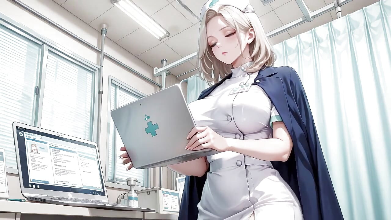 Blonde Nurse! Private Moments in the Hospital Corridor, Secrets Under That White Coat Are Insane!