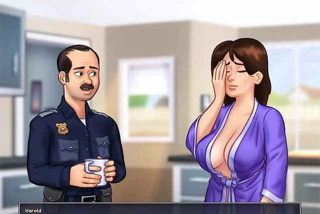 Summertime Saga Reworked - 6 Officer Has Bad News by Misskitty2k