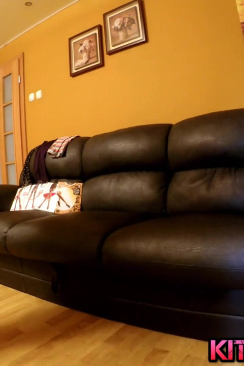 Kitty getting 2 pairs of pantyhose over!