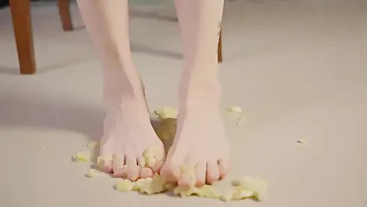Barefoot Fruit Crush & Feet Licking
