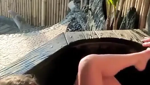Fuck Young Couple Outdoor Veranda