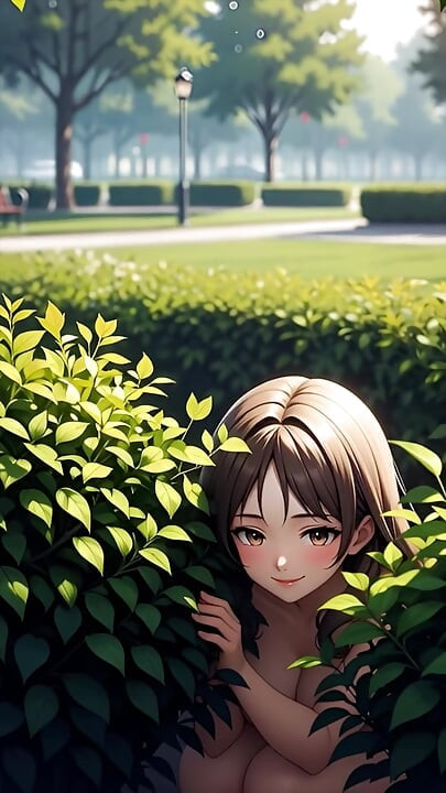 Peituda buceta vagabunda em um parque se divertindo