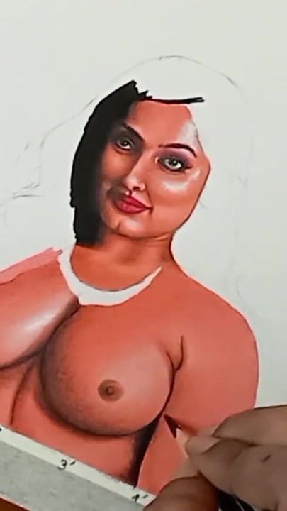 Memorable moment from "Erotic Art or Drawing Of Sexy Desi Indian Milf Woman called "Enchantress""