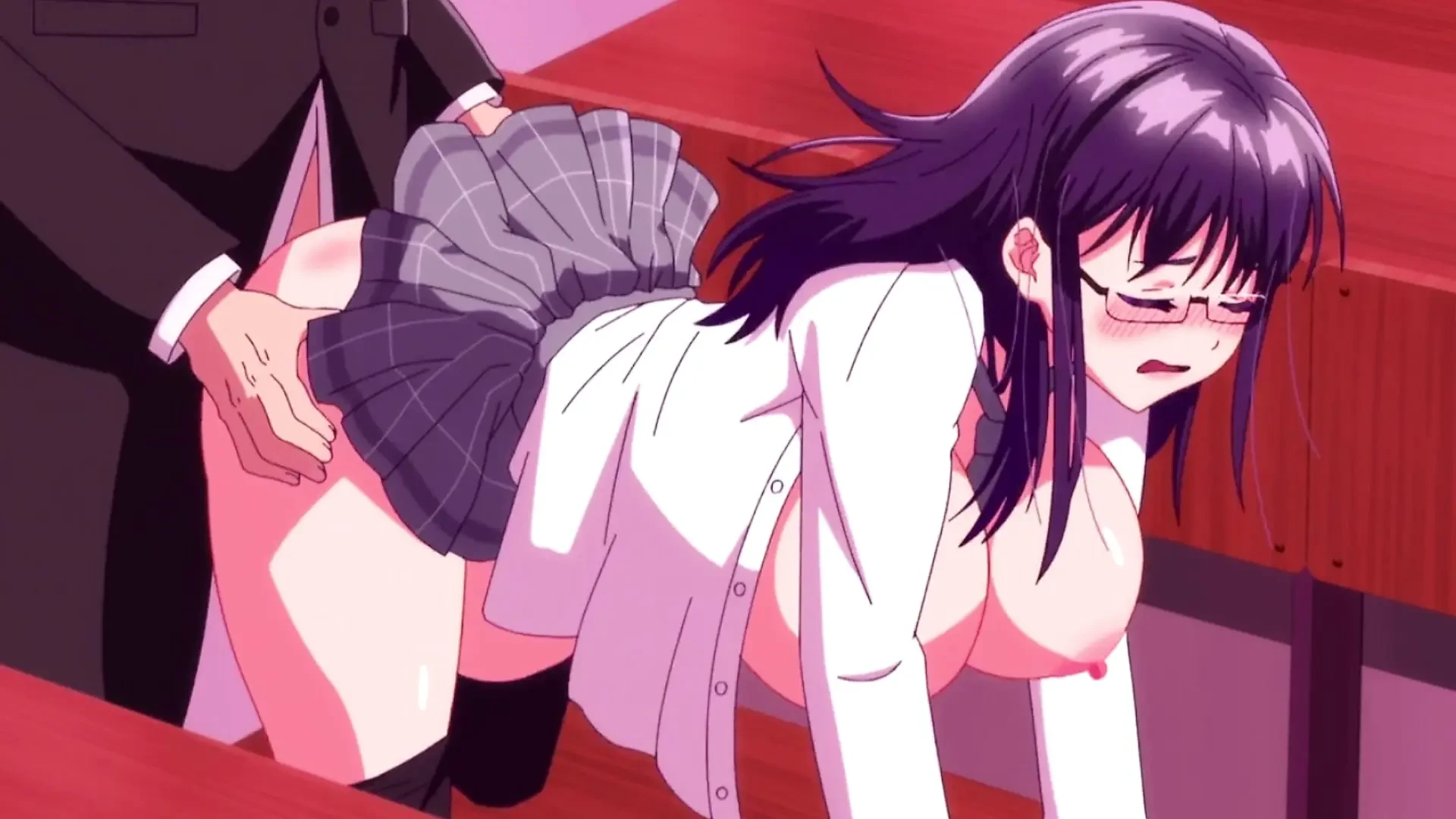 Horny & Busty Brunette Teacher Get Fucked At School – Hentai