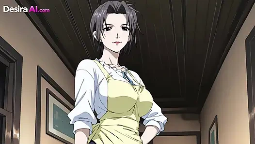 Kontol besar menghantui vaginanya yang basah, menyemprotkan air mani panas ke seluruh wajahnya (AI Porn)