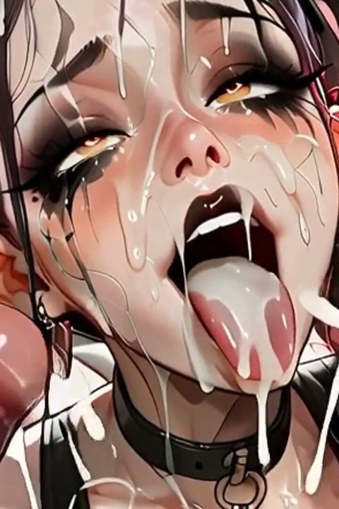 Fair-skinned Goth Babe Takes Several Huge Cocks in Her Tight Holes. Waifu Hentai Animation.