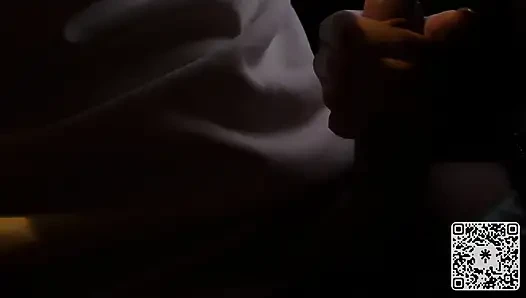 Public Parking Lot Handjob Next to Stranger and Bus Cum Finish