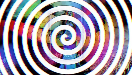 Entspannen sie sich und schauen sie auf die spirale