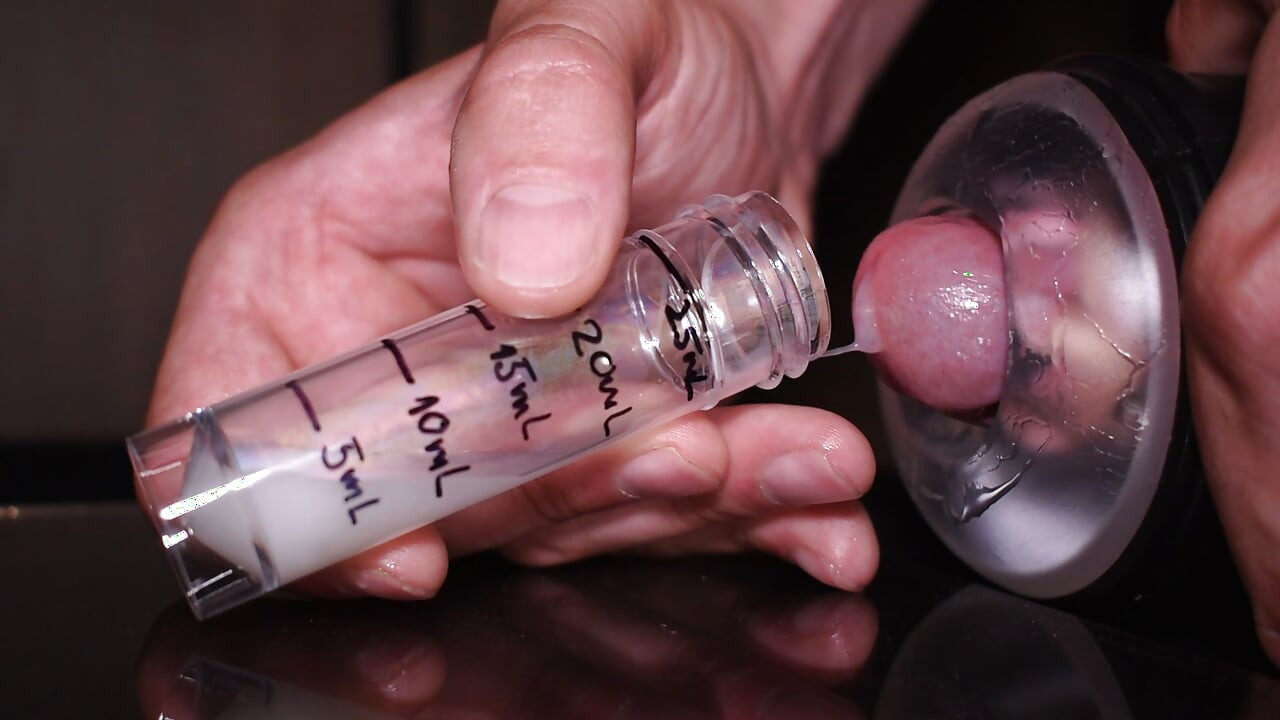ASMR FLESLIGHT FUCK AND CUMSHOT IN DOSE WITH 6 ML TASTY SPERM