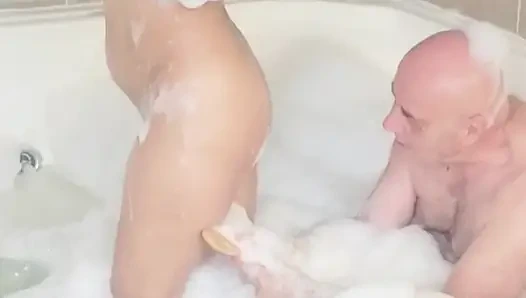 HOTTEST WET MASSAGE WITH ADAMANDEVE AND LUPO