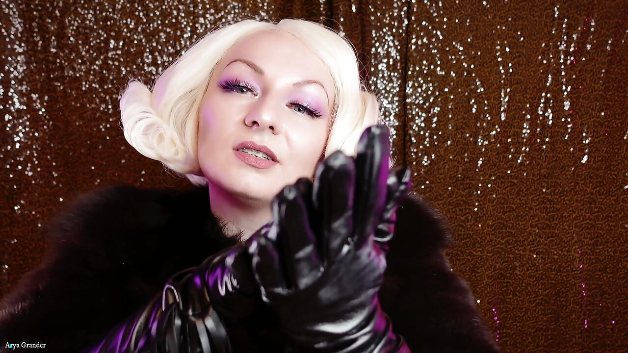 Compilation of ASMR videos: hottest gloves fetish (Arya Grander)