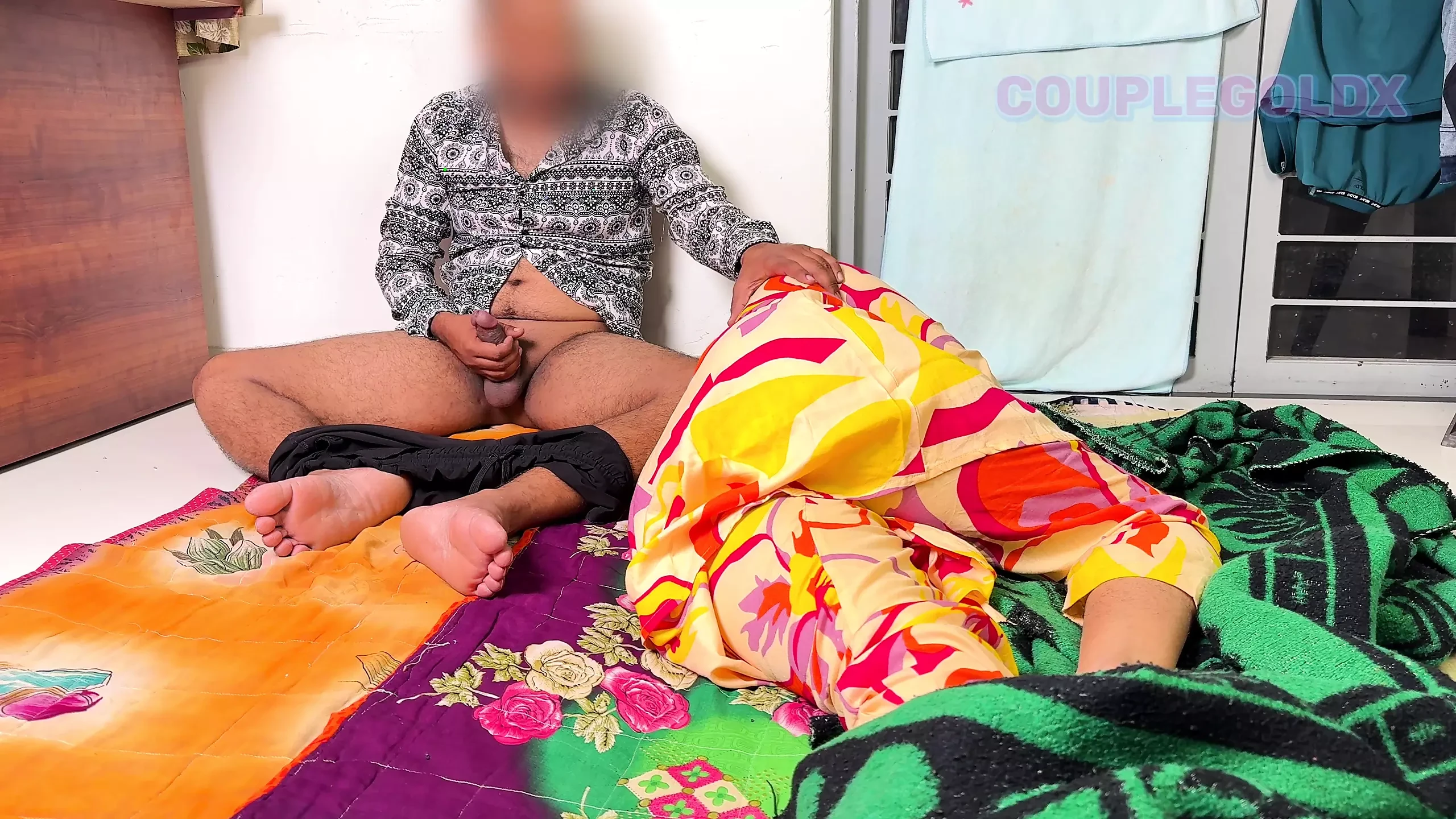 Komal was tired of working in the field and men tear pussy.