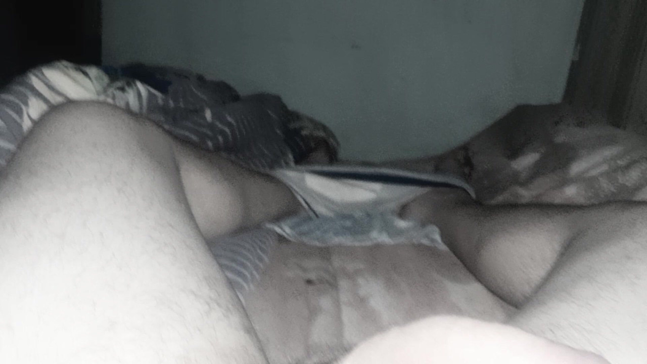 Evening cock handjob