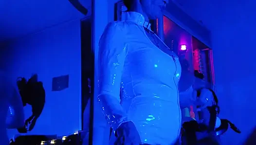Goddess Eva Latex Domina Femdom Solo Fetish Toys Fuck BDSM Heels Pvc Big Ass MILF