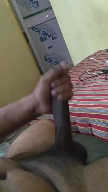 Jerking long dick