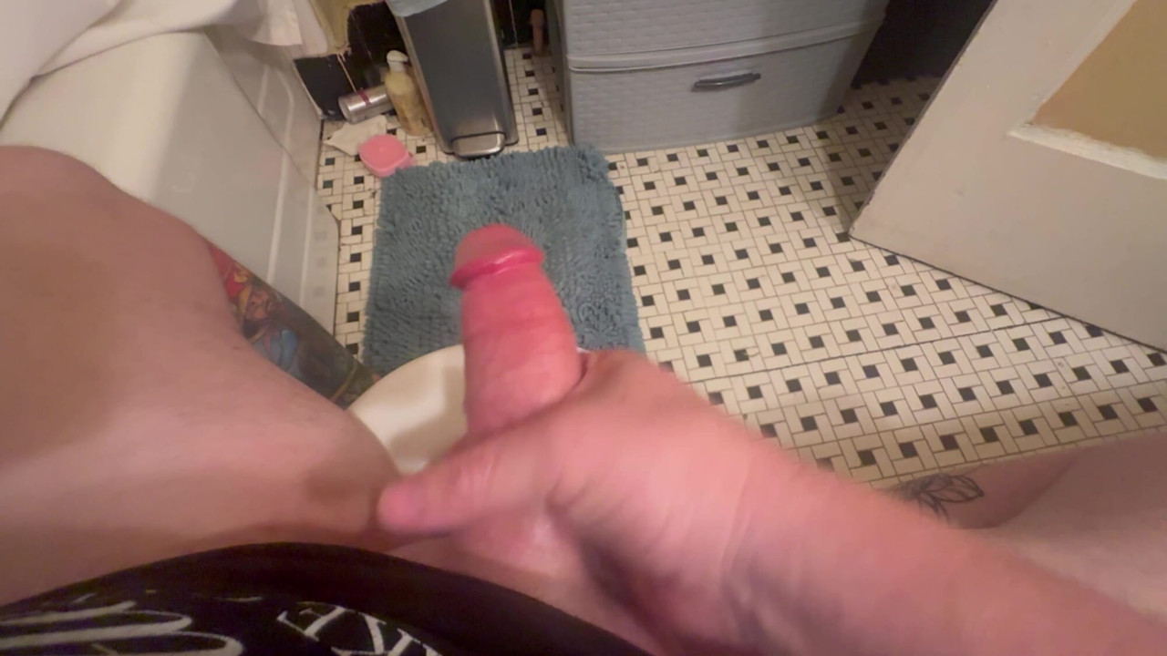 Big white cock jerk