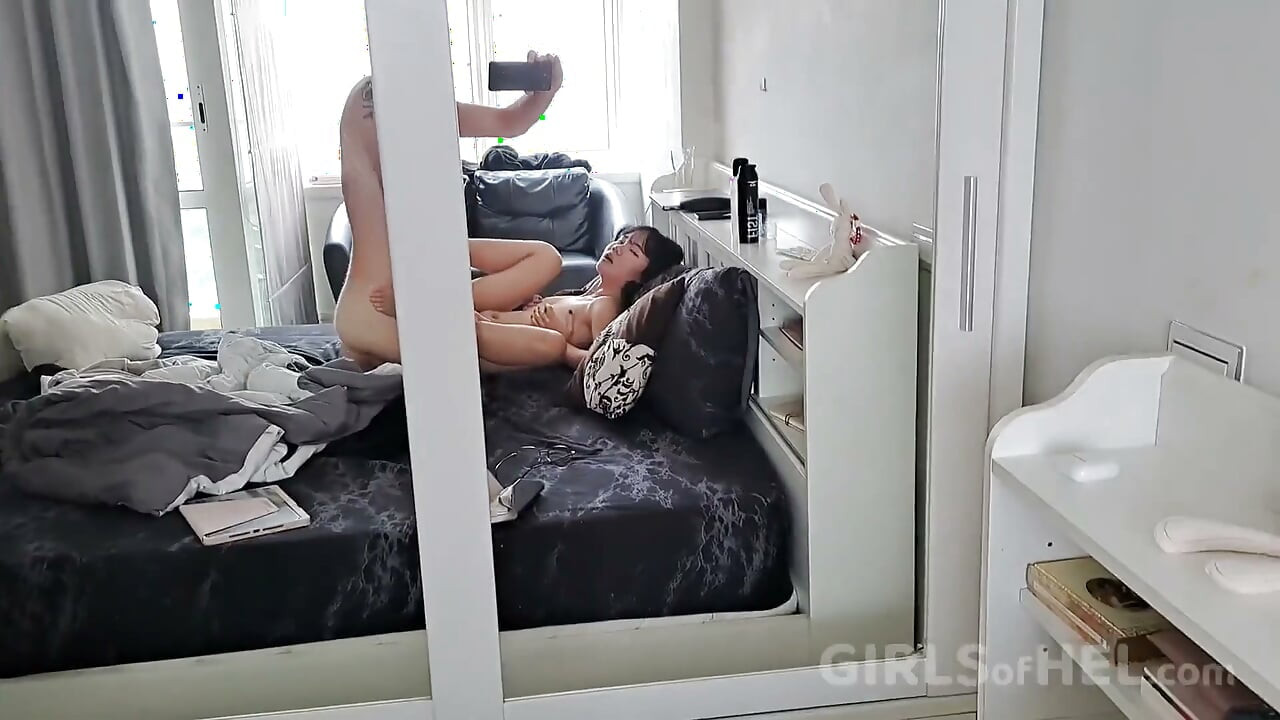 POV - BJ and Sex with a Tiny Asian Teen